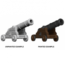 WizKids Deep Cuts Unpainted Miniatures - Cannons