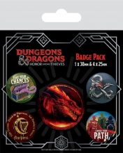 Dungeons & Dragons Pack 5 Chapas Movie