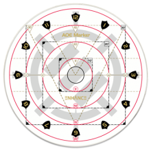 ENHANCE TABLETOP RPGS 30FT SPELL AOE DAMAGE TEMPLATE