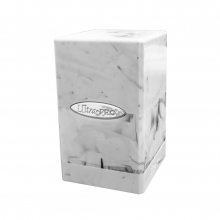 UP - MARBLE SATIN TOWER: WHITE  BLACK