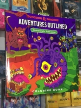 Dungeons & Dragons: Adventures Outlined Coloring Book