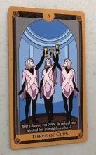 Three of Cups (3) X of Swords Marvel Heroclix Tarot Card