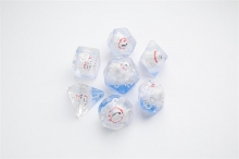 GAMEGENIC - EMBRACED SERIES - POLAR BEAR - RPG DICE SET (7PCS)