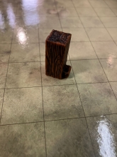 Pieza Warlock Columna baja de madera 1x1