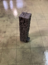 Pieza Warlock Columna alta de piedra 1x1