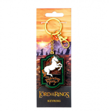 KEYRING PRANCING PONY PUB SIGN - THE LORD OF THE RINGS