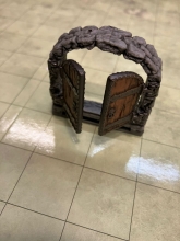 Pieza Warlock Puerta doble de dungeon (sin marco) 2x1