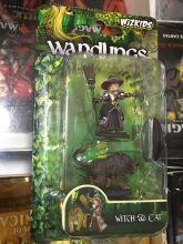 D&D / Pathfinder / Wardlings Miniatures - Girl Witch & Witchs Cat