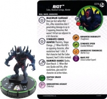 Riot #031b Spider-man and Venom Absolute Carnage Heroclix