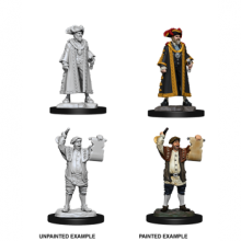 WizKids Deep Cuts Unpainted Miniatures - Mayor & Town Crier