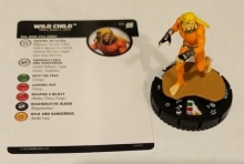 011 Wild Child SLOP X-Men X de Espadas Marvel HeroClix