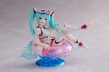 Hatsune Miku Wonderland Estatua PVC Aqua Float Girls Figure Hatsune Miku Reissue 18 cm