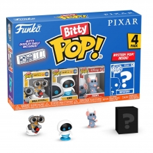 Pixar Pack de 4 Figuras Bitty POP! Vinyl Wall-E 2,5 cm