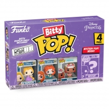 Disney Princesses Pack de 4 Figuras Bitty POP! Vinyl Rapunzel 2,5 cm